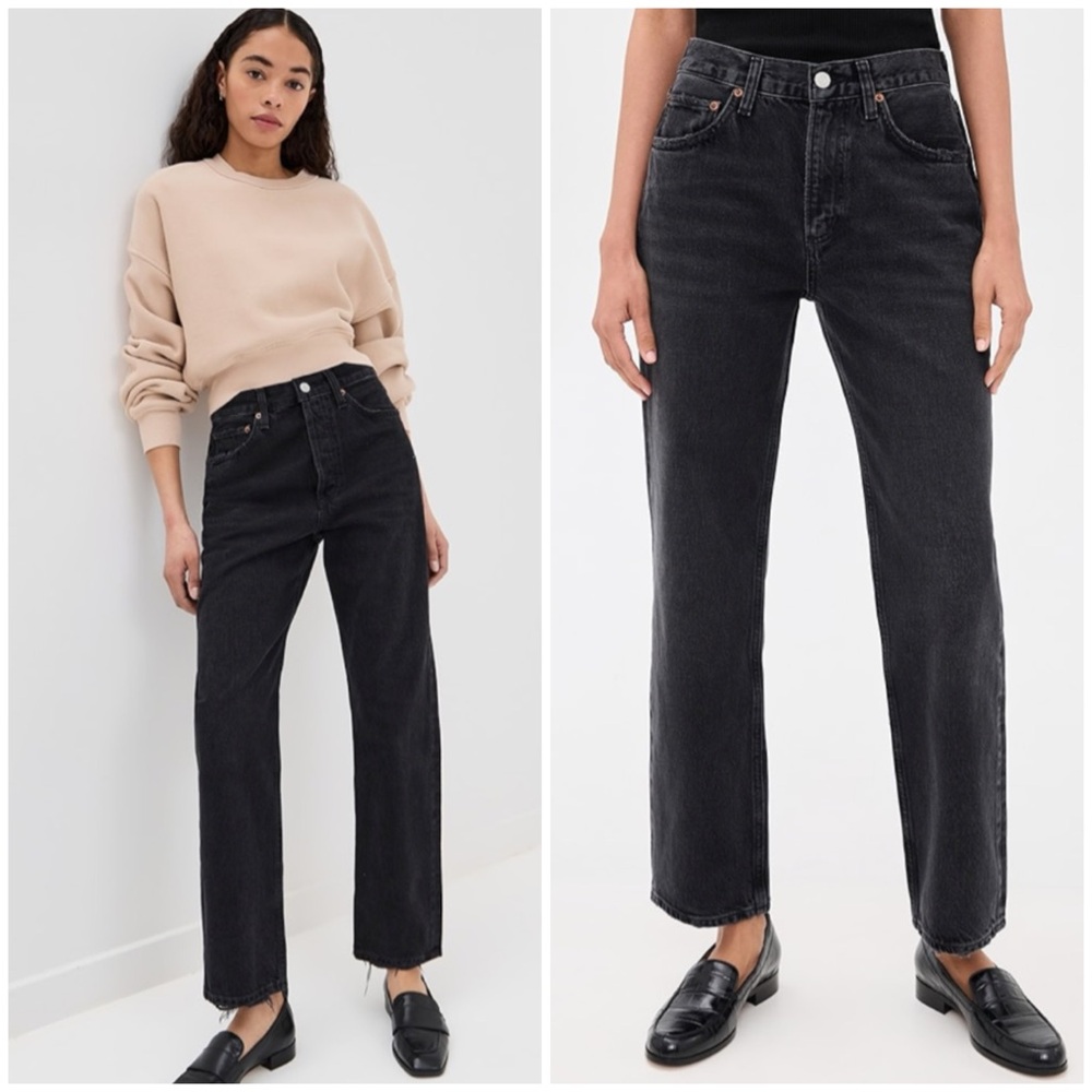 AGOLDE 90 Mid Rise Straight Jeans